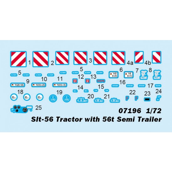 1/72 Slt-56 Tractor with 56t Semi Trailer 1/72 Slt-56 Tractor with 56t Semi Trailer