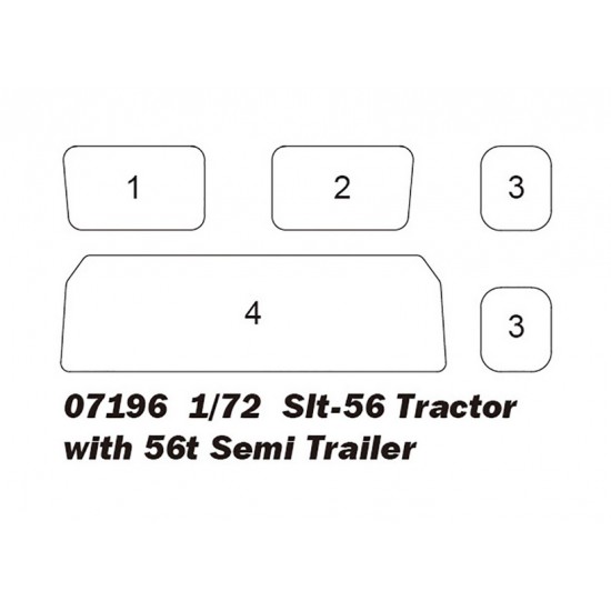 1/72 Slt-56 Tractor with 56t Semi Trailer 1/72 Slt-56 Tractor with 56t Semi Trailer