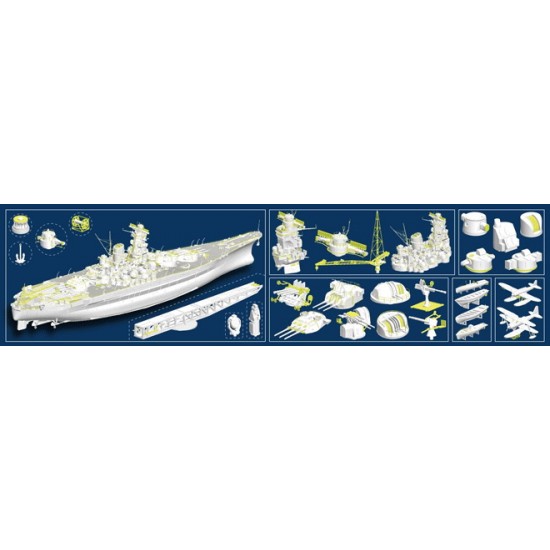 1/200 IJN Battleship Yamato #MCTA140 1/200 IJN Battleship Yamato #MCTA140