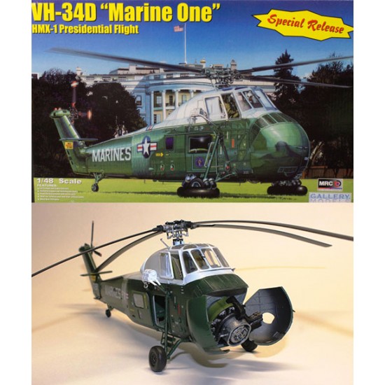 Kit Maquette Hélicoptère Trumpeter 02885 VH-34D « Marine One » Échelle 1:48 - Réédition