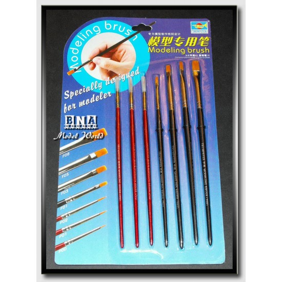 Modelling Brush Set (4 Flat Brushes & 3 Point Brushes) Modelling Brush Set (4 Flat Brushes & 3 Point Brushes)