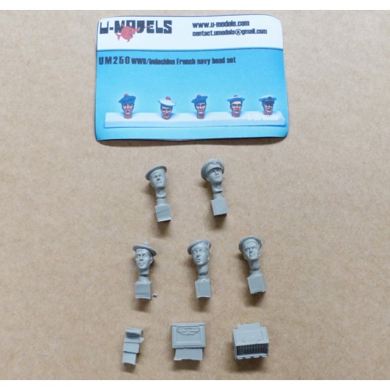 1/35 WWII French Indochina Head Set 1/35 WWII French Indochina Head Set