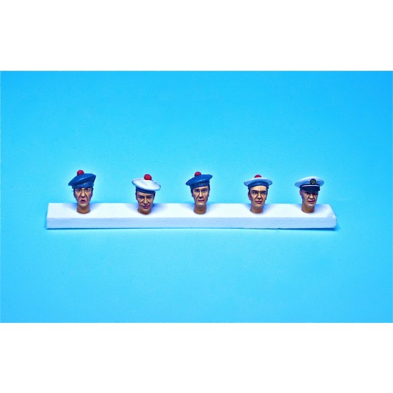 1/35 WWII French Indochina Head Set 1/35 WWII French Indochina Head Set