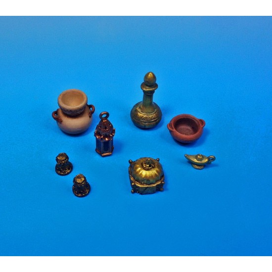 1/35 Arab/Middle-East Brass & Copper Accessories Set #1 1/35 Arab/Middle-East Brass & Copper Accessories Set #1