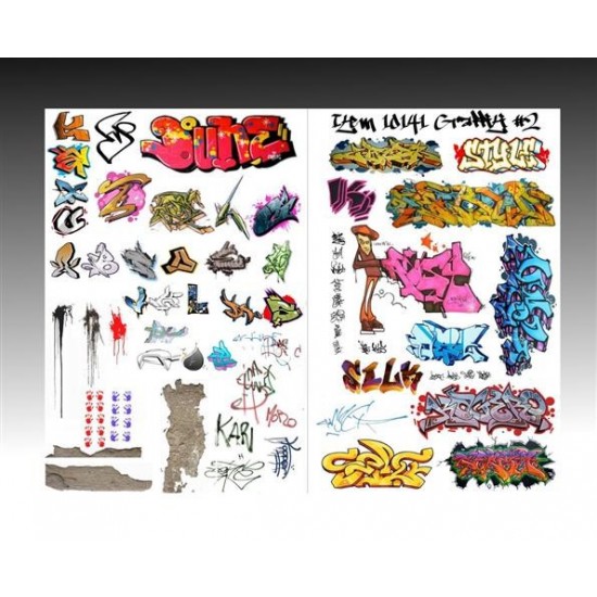 Instant Weathering Transparent Decals #2 - Graffiti, Tags and Letters Instant Weathering Transparent Decals #2 - Graffiti, Tags and Letters
