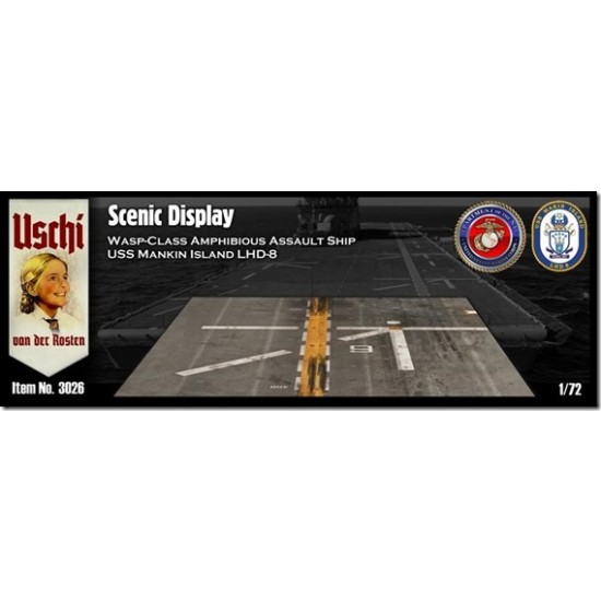 1/72 Diorama Scenic Display - Makin Island LHD-8 Wasp - Class Carrier (Rectangular) 1/72 Diorama Scenic Display - Makin Island LHD-8 Wasp - Class Carrier (Rectangular)
