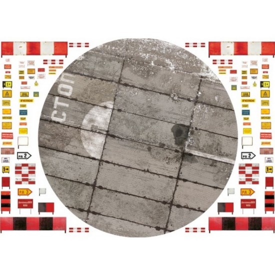 1/72 Diorama Scenic Display - Russian PAG-Type Taxiway Winter Circular (Tarmac sheets, A4) 1/72 Diorama Scenic Display - Russian PAG-Type Taxiway Winter Circular (Tarmac sheets, A4)