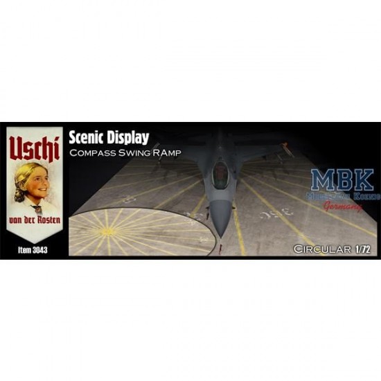 1/72 Diorama Scenic Display - Compass Swing Ramp for Props/Jets #Circular 1/72 Diorama Scenic Display - Compass Swing Ramp for Props/Jets #Circular