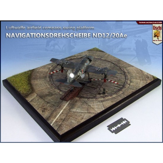 1/48 Diorama Scenic Display - ND12/20AE Luftwaffe Compass Swing Ramp (4 sheets)