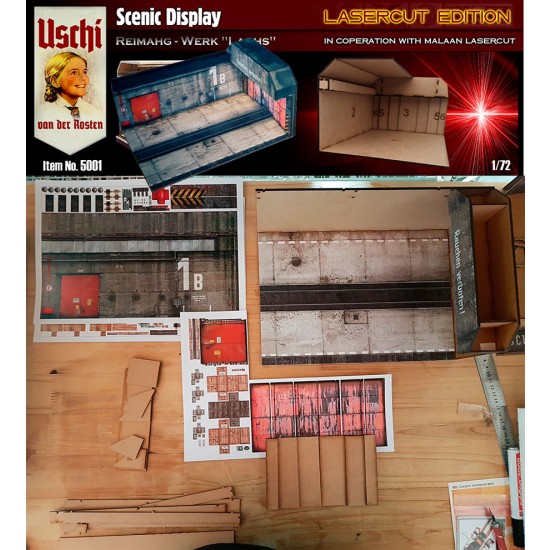 1/72 REIHMAG Werk Lachs MDF Diorama Display kit 1/72 REIHMAG Werk Lachs MDF Diorama Display kit