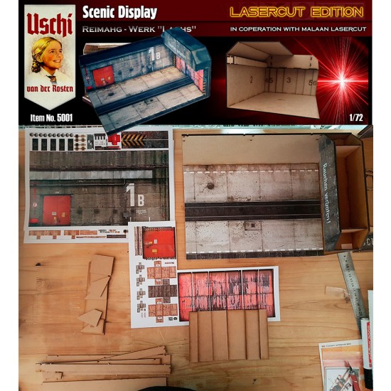 1/72 REIHMAG Werk Lachs MDF Diorama Display kit