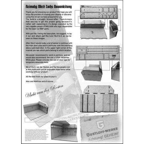 1/72 REIHMAG Werk Lachs MDF Diorama Display kit 1/72 REIHMAG Werk Lachs MDF Diorama Display kit