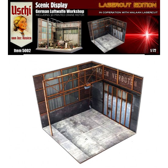 1/72 Luftwaffe Workshop MDF Diorama Display kit 1/72 Luftwaffe Workshop MDF Diorama Display kit