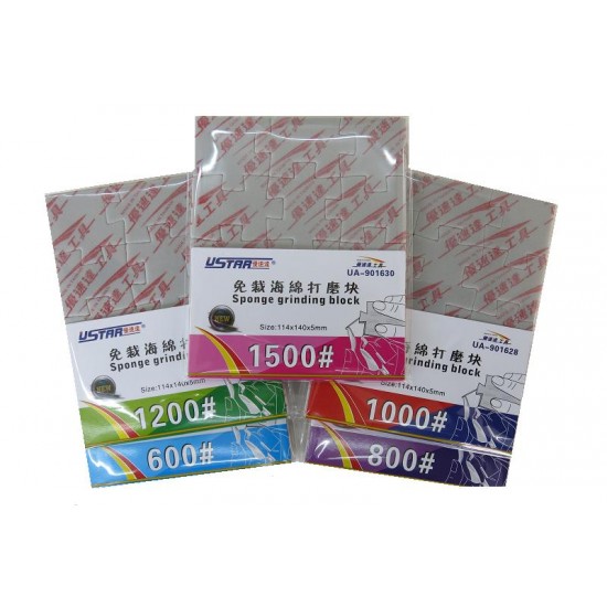 Jigsaw Sanding Sponge - #600 Grits (Size: 114 x 140 x 5mm) Jigsaw Sanding Sponge - #600 Grits (Size: 114 x 140 x 5mm)