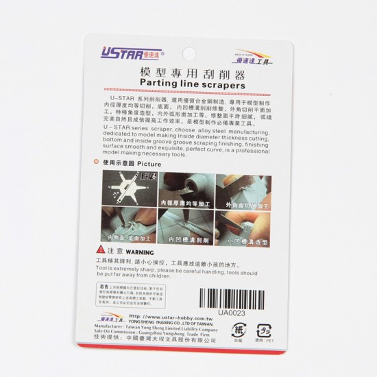 Parting Line Scrapers Vol.4 (for all, thickness:0.54mm) Parting Line Scrapers Vol.4 (for all, thickness:0.54mm)