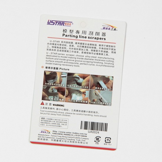 Parting Line Scrapers Vol.5 (for all, thickness:0.54mm) Parting Line Scrapers Vol.5 (for all, thickness:0.54mm)