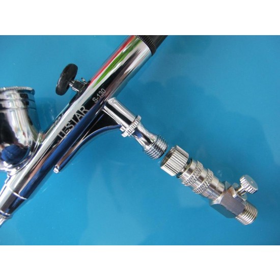 Airbrush Quick Release Disconnect Coupling Adaptor (1/8) Air Flow Adjustment/Control Airbrush Quick Release Disconnect Coupling Adaptor (1/8) Air Flow Adjustment/Control