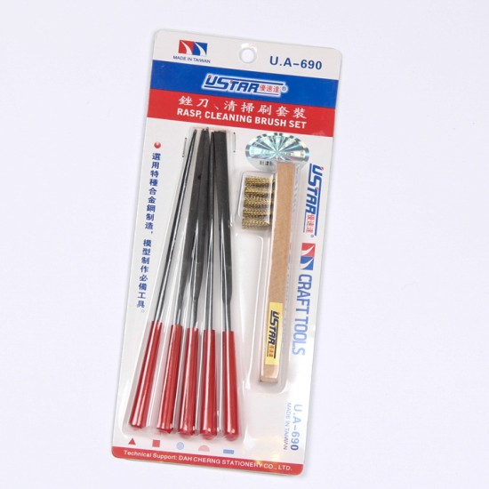 Files Set with Cleaning Brush (5 Different Files+Brush) Files Set with Cleaning Brush (5 Different Files+Brush)