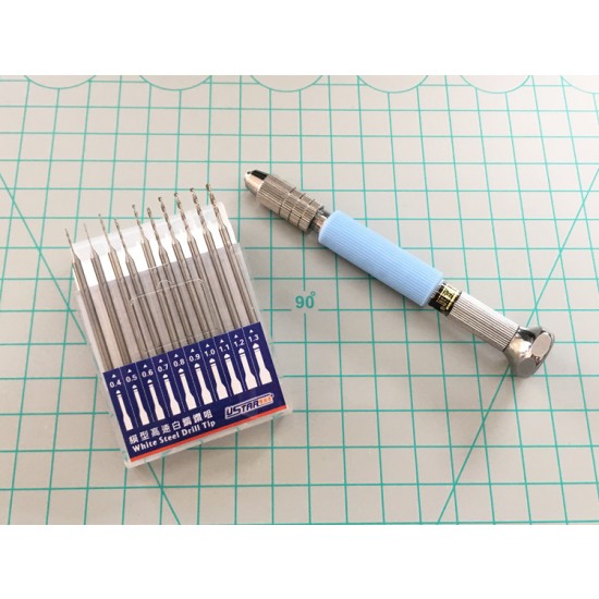 Modelling Hand Drill Set with Drill Bits Modelling Hand Drill Set with Drill Bits