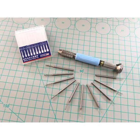 Modelling Hand Drill Set with Drill Bits Modelling Hand Drill Set with Drill Bits