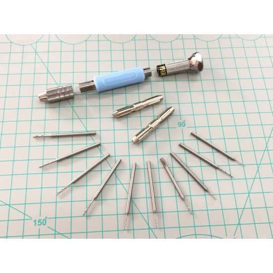 Modelling Hand Drill Set with Drill Bits