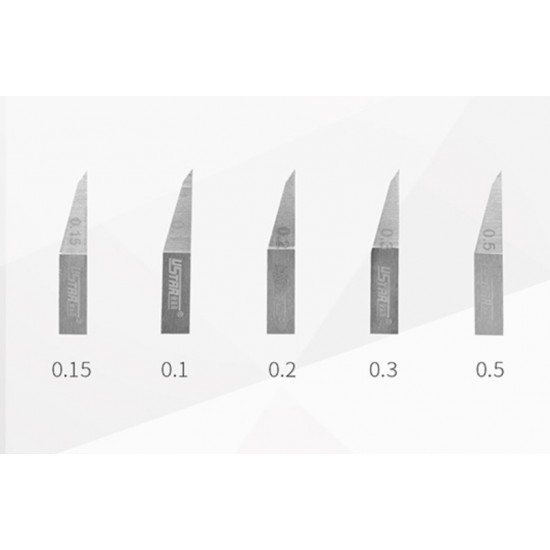Deluxe Scriber/Chisel Set (Handle with Blades: 0.15, 0.1, 0.2, 0.3, 0.5mm) Deluxe Scriber/Chisel Set (Handle with Blades: 0.15, 0.1, 0.2, 0.3, 0.5mm)