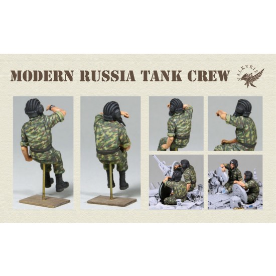 1/35 Modern Russian Tank Crew Set for T-72/T-80/T-90 (2 Figures) 1/35 Modern Russian Tank Crew Set for T-72/T-80/T-90 (2 Figures)