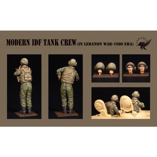 1/35 Modern IDF Tank Crew Set in Lebanon War 1980 Era (2 Figures) 1/35 Modern IDF Tank Crew Set in Lebanon War 1980 Era (2 Figures)
