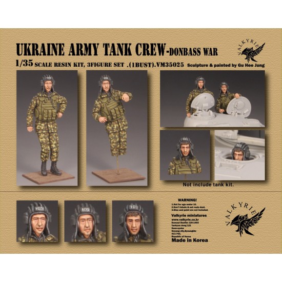 1/35 War in Donbass - Ukraine Tank Crew (2 figures & 1 bust) 1/35 War in Donbass - Ukraine Tank Crew (2 figures & 1 bust)