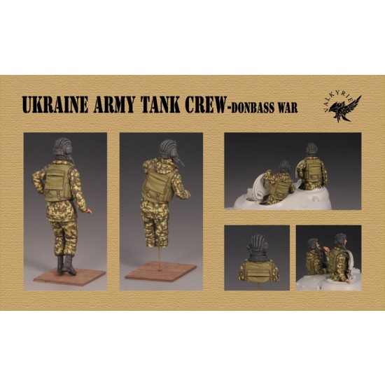 1/35 War in Donbass - Ukraine Tank Crew (2 figures & 1 bust) 1/35 War in Donbass - Ukraine Tank Crew (2 figures & 1 bust)