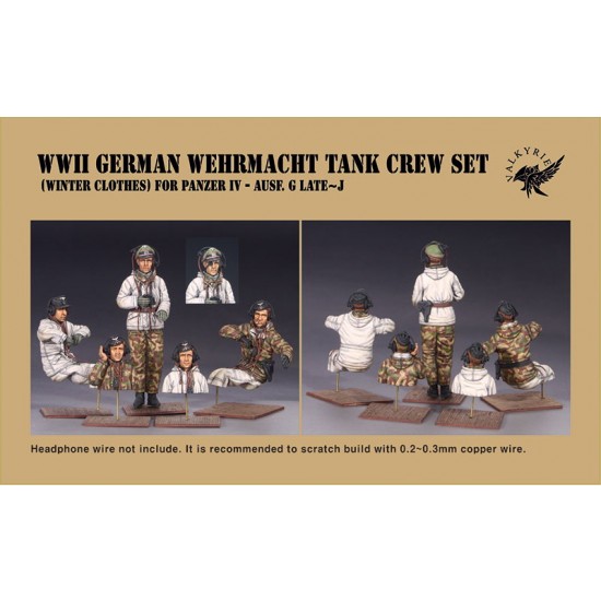 1/35 WWII German Wehrmacht Tank Crew Set #Winter Clothes (5 Figures) 1/35 WWII German Wehrmacht Tank Crew Set #Winter Clothes (5 Figures)