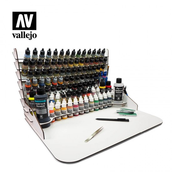 Paint Display & Work Station (50x37cm) w/Vertical Storage Paint Display & Work Station (50x37cm) w/Vertical Storage
