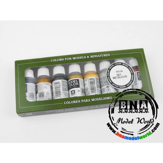 Model Colour Paint Set - Metallics (8 x 17ml) Model Colour Paint Set - Metallics (8 x 17ml)