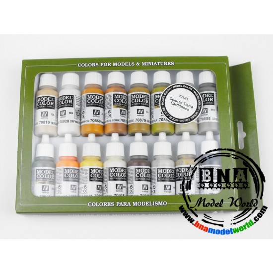 Model Colour Paint Set - Earthtones (16 x 17ml) Model Colour Paint Set - Earthtones (16 x 17ml)