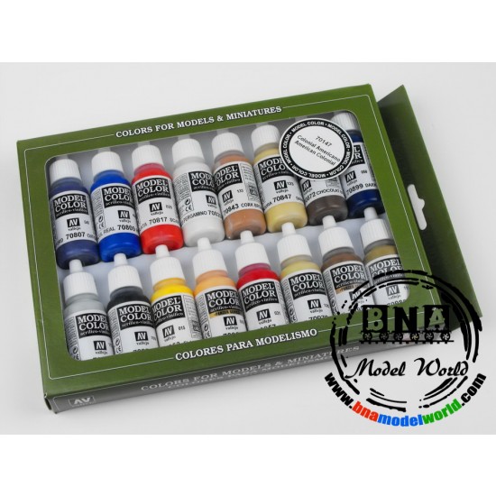 Model Colour Paint Set - American Colonial (16 x 17ml) Model Colour Paint Set - American Colonial (16 x 17ml)