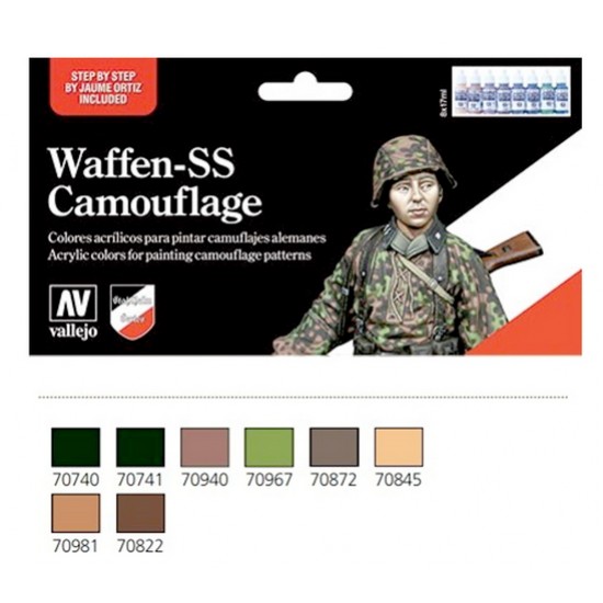 Acrylic Paint Set - Waffen-SS Camouflage (8 x 17ml) Acrylic Paint Set - Waffen-SS Camouflage (8 x 17ml)