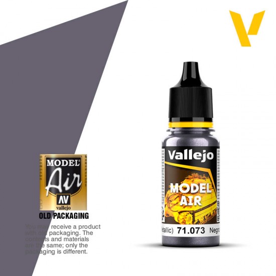 Model Air Acrylic Paint - Black (Metallic) 17ml Model Air Acrylic Paint - Black (Metallic) 17ml