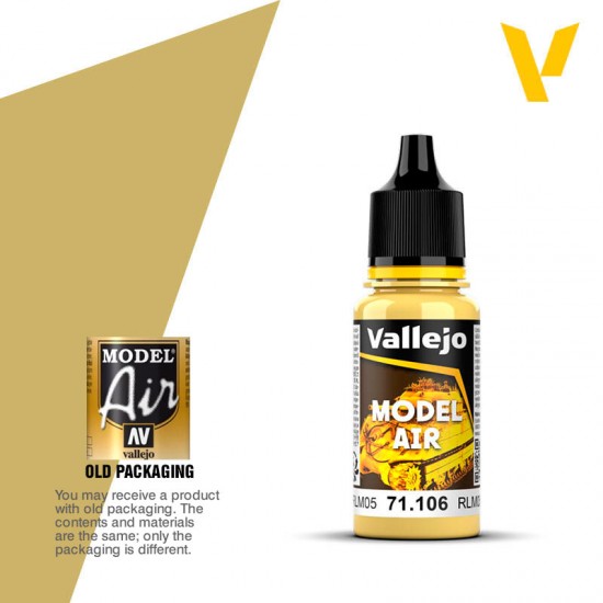 Model Air Acrylic Paint - Yellow Lazure RLM05 (17ml) Model Air Acrylic Paint - Yellow Lazure RLM05 (17ml)