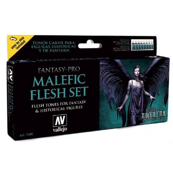 Malefic Flesh Fantasy-Pro Nocturna Paint Set (8 x 17ml) Malefic Flesh Fantasy-Pro Nocturna Paint Set (8 x 17ml)