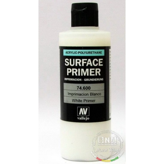 Acrylic Polyurethane - White Surface Primer 200ml Acrylic Polyurethane - White Surface Primer 200ml