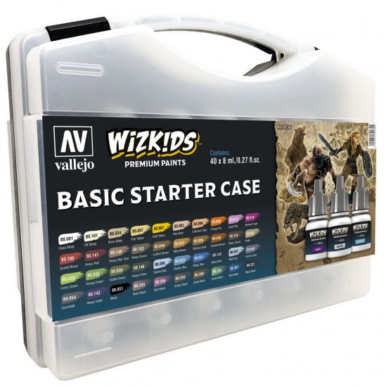 Acrylic Paint Set - Wizkids Basic Starter Case (40x 8ml/0.27fl.oz.) Acrylic Paint Set - Wizkids Basic Starter Case (40x 8ml/0.27fl.oz.)
