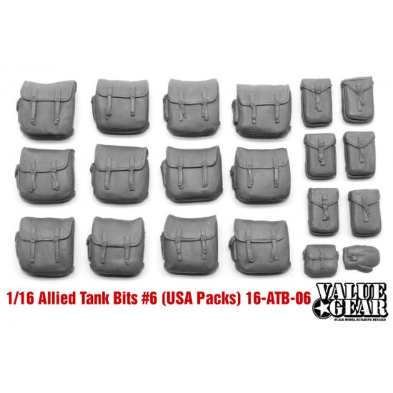1/16 WWII US Back Packs - Allied Tank Bits #6 1/16 WWII US Back Packs - Allied Tank Bits #6