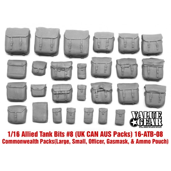 1/16 Commonwealth Back Packs - Allied Tank Bits #8 1/16 Commonwealth Back Packs - Allied Tank Bits #8