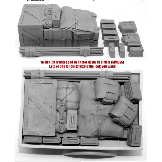 1/16 Trailer Load for Sol Resin Factory T-3 #MM555 - Allied Tank Bits #23 1/16 Trailer Load for Sol Resin Factory T-3 #MM555 - Allied Tank Bits #23