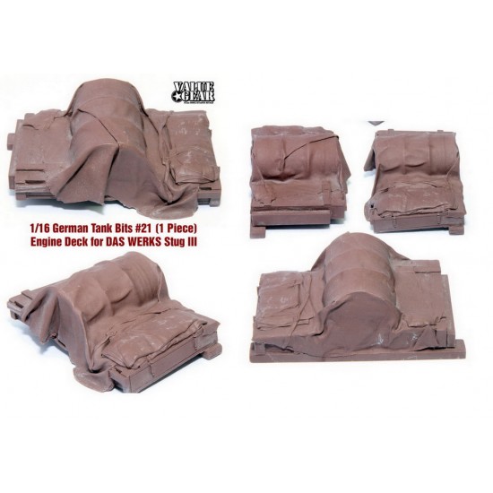 1/16 German Tank Bit Das Werks Stug 3 Engine Deck 1/16 German Tank Bit Das Werks Stug 3 Engine Deck