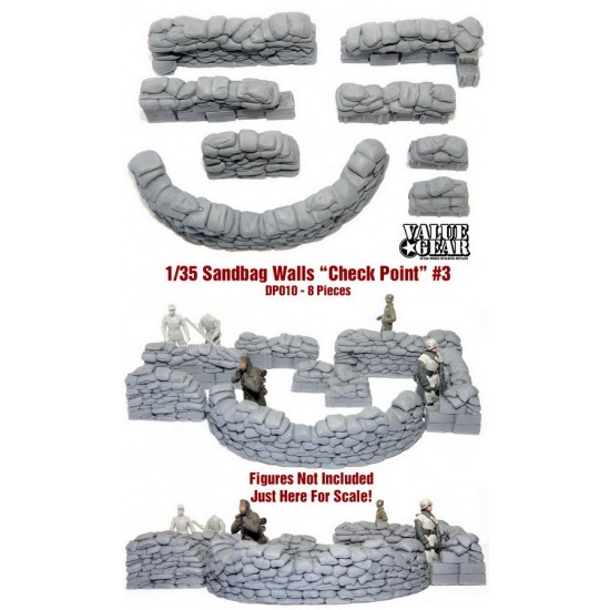 1/35 Configurable Sandbags Checkpoint #3 (8pcs) 1/35 Configurable Sandbags Checkpoint #3 (8pcs)