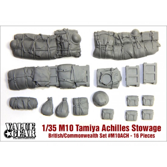 1/35 Allied Tank M10 Achilles Commonwealth Stowage Set for Tamiya Kits 1/35 Allied Tank M10 Achilles Commonwealth Stowage Set for Tamiya Kits