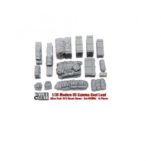 1/35 Modern US Gear Gamma Goat Load (Alice Packs 1973-1995) for Tamiya #35330 1/35 Modern US Gear Gamma Goat Load (Alice Packs 1973-1995) for Tamiya #35330