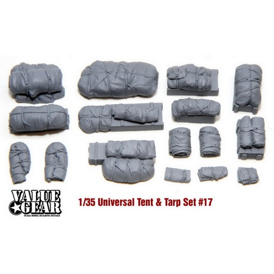 1/35 Universal Tents & Tarps #17 (16pcs) 1/35 Universal Tents & Tarps #17 (16pcs)