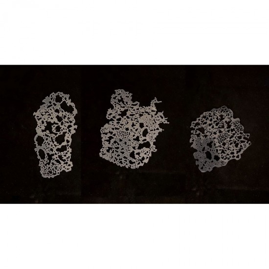 Airbrush Flexible Stencils Medium set (13 x 6.5cm, 10.5 x 9.5cm, 13 x 11.5cm)